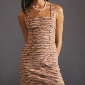 NWT Anthropologie Squareneck Slim Mini Dress